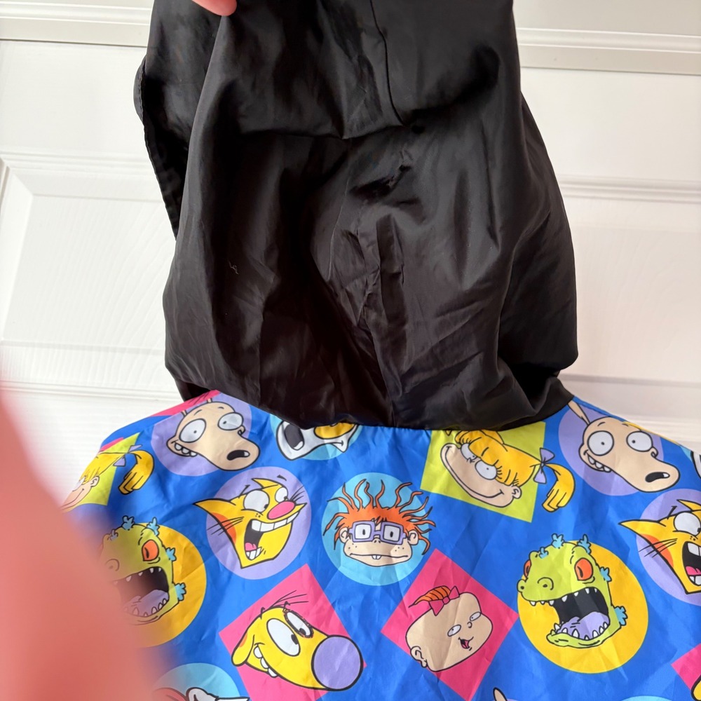 Nickelodeon 90s Nicktoons Characters Hooded Windbreaker Jacket Multicolor Small - Picture 7 of 7